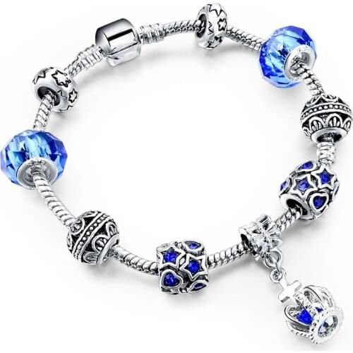 Szelam Low Bijoux Femme Bracelet Diy Crystal&Glass Beads Charm Bracelet For Women Pulseiras Bracelets & Bangles Gift SBR150294