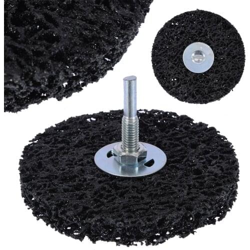 1Pcs 4 Inch Paint Poly Strip Wheel Paint Rust Remover Grinder Wheel Clean Angle Grinder Discs 100mmx6mm For Polishing Tool