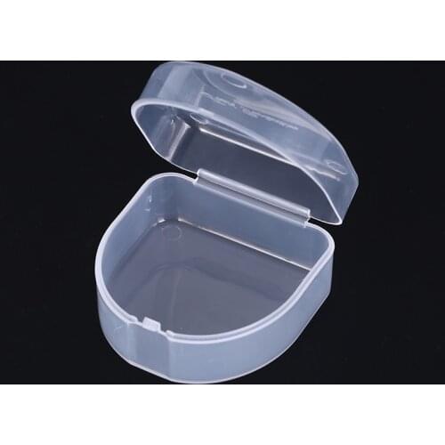 1pc Denture Storage Orthodontic Retainer Case Denture Holder Orthodontic Braces Mouthpiece Organizer Oral Care Dental Tray Box