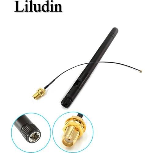 2.4GHz 3dBi WiFi 2.4g Antenna Aerial RP-SMA Male wireless router+ 15cm PCI U.FL IPX to RP SMA Male Pigtail Cable ESP8266 ESP32