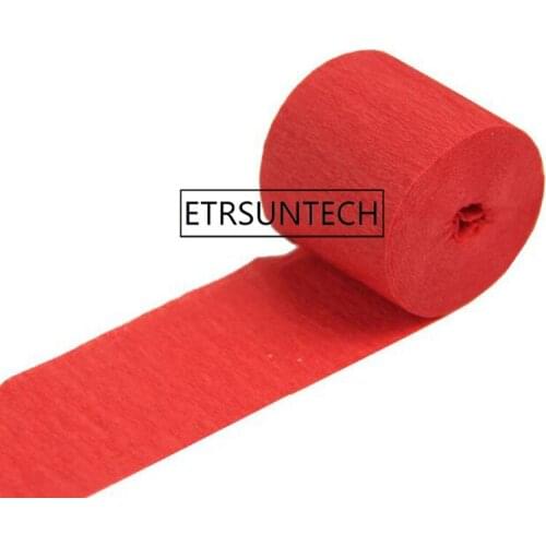 300pcs 3.5cm*10m Crepe Paper Streamers DIY Paper Garland Photography Backdrops For Wedding Birthday Party Baby Shower Decoration
