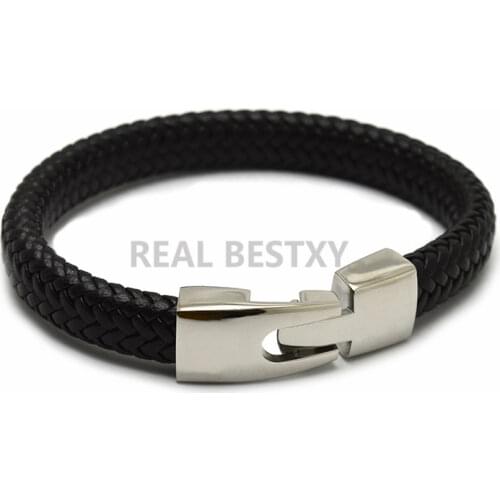 5pcs/lot New Punk Men Jewelry Leather Bracelet Men Women Fashion Braided Handmade Charm Friendship Bracelets & Bangles Male