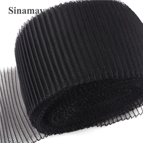 12 CM/16 CM Crinoline Horsehair Pleated mesh braids fabric beauty mesh DIY hair accessories fascinators craft 5yards/lot