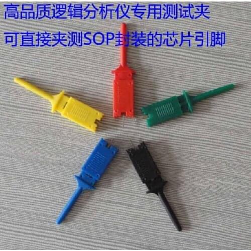 5pcs Test Hooks Clips for Logic Analyzers Logic Test Clip 5 Colors