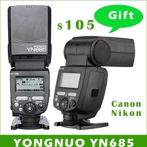 YONGNUO YN685 YN-685 (YN-568EX II Upgraded Version) Wireless HSS TTL Speedlite Flash Support YN560-TX RF605 RF603 II for Canon