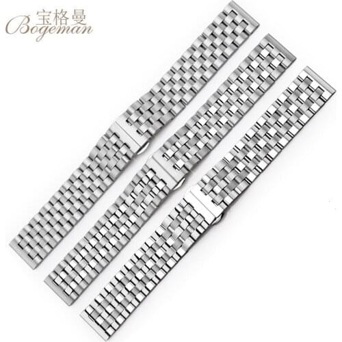 16mm 18mm 20mm 22 mm 24mm stainless steel watch bracelet Butterfly Silver substitute CITIZEN Seiko Diesel gift installation tool