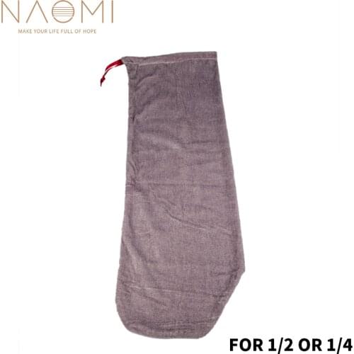 NAOMI Violin Bag Satin Fabric Violin Bag Blanket For 1/2 1/4 Violin Fiddle Violin Protective Bag Accessories Gray New