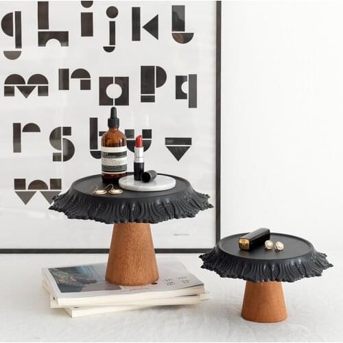 Wood Cake Stands for Kids Birthday Dessert Tableware Wedding Cake Food Fondant Decorating Cupcake Plates Baking Tools Bakeware