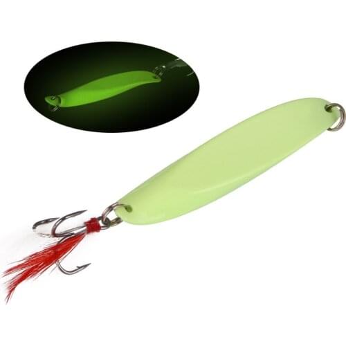 Long Shot 7/10/15/20/30/40g Metal Spoon VIB Lures Strong Vivid Vibrations Lure Oblique Cut Silver Luminous Two Colours Sequins