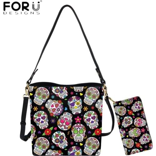 FORUDESIGNS New Style Vintage Women Shoulder Bag And Wallets Fashion PU Leather Messenger Sac Casual Lady Crossbody Bolsas