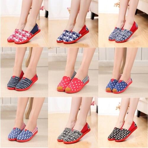 Women Shoes Casual Breathable Canvas Walking Sneaker Super Light Slip-On Flat Lazy Shoes Sports Fishman Shoe Summer Loafer 35-41