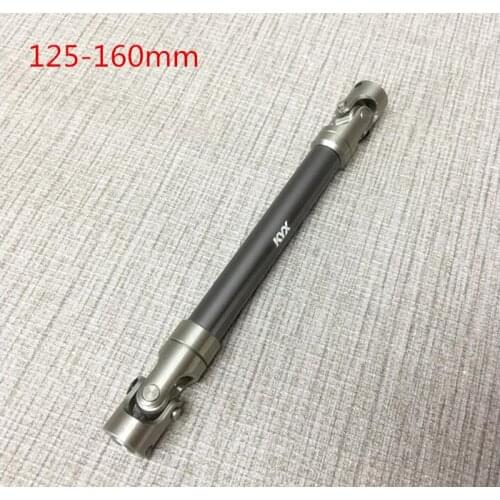 KYX Stainless Steel Driveshaft dogbone 125-160mm DIY Simulation Metal Drive shaft for Tamiya 1/14