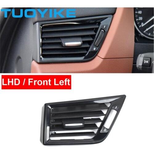 LHD Left Hand Drive Car AC Air Conditioner Vent Grille Outlet Front Left Panel Cover Replacement BMW X1 E84 2010-16 Bright Black