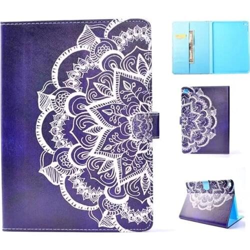 Fashion Flower Flip Smart PU Leather Case For Apple iPad Air 1 Case For Apple iPad 5 Case Cover Sleep Wake Tablet Shell Skin