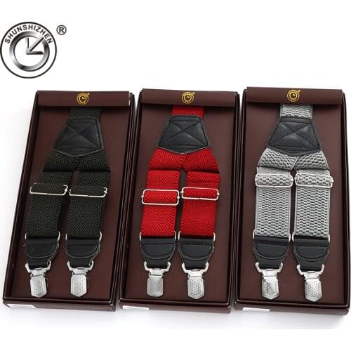 Men Suspenders 2016 Top men suspenders clip-on braces