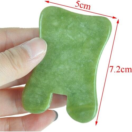 Natural Jade Massage Guasha Stones Board For Face Acupoint Scraping Jade Facial Massage Tools Health Care Massager
