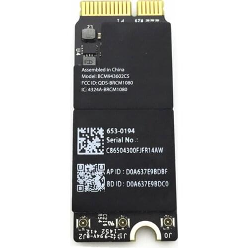 2015 New Broadcom 802.11ac Bluetooth 4.0 Card Airport for Apple Macbook Pro Retina A1425 A1502 A1398 653-0194 BCM943602CS