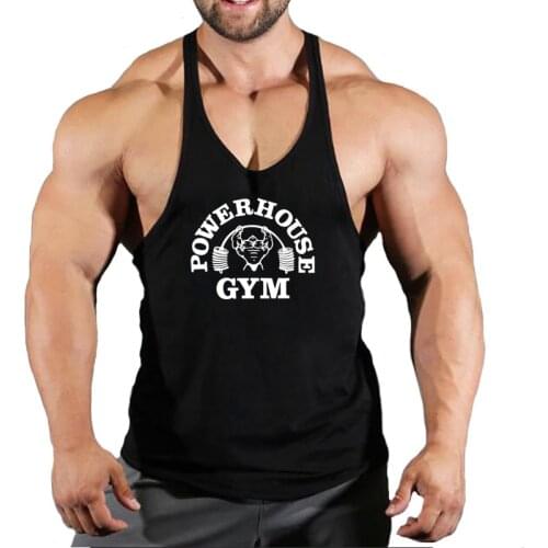 New Arrivals Bodybuilding stringer tank top man Cotton Gym sleeveless shirt men Fitness Vest Singlet sportswear workout tanktop
