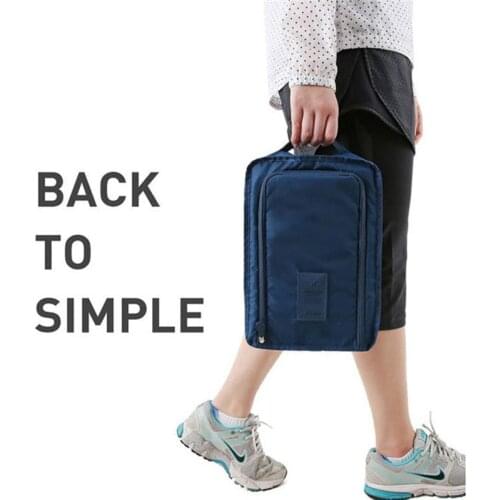 Polyester Portable Shoe Outdoor Travel Shoes Storage Bag Containers Sorting Organizer Bags Clothes Cabinet Pouch Wardrobe