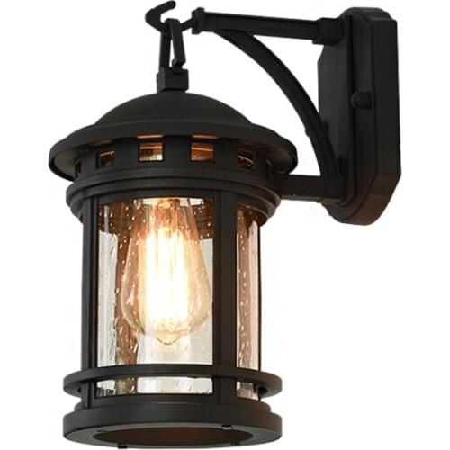 Pillarbox Z-arm wall lamp,UL wall light,220v LED bulb lantern,waterproof rustproof