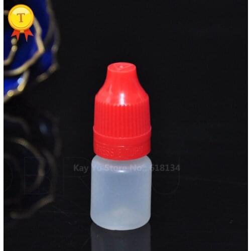 5ml plastic squeeze dropper bottle with long thin tip for eye cream
