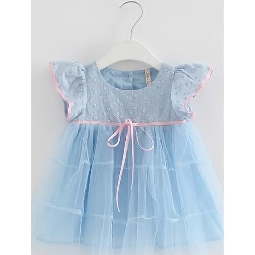 Dresses For Girls Solid Dress Kids Summer Cute Dresses For Baby Girl Toddler Dress Child Clothes 3 Color 0-2T