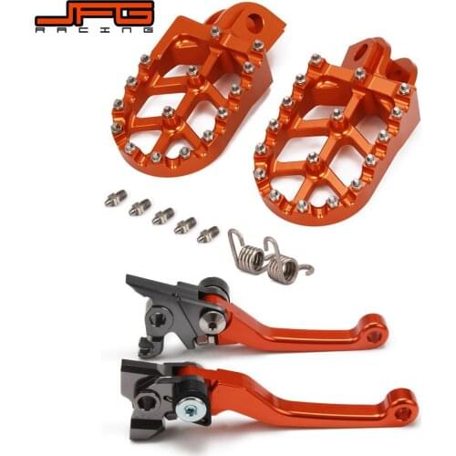 Motorcycle CNC Foot Pegs Pedals Rests Footpegs And Brake Clutch Lever For KTM EXC SX SXF XC XCF XCW XCFW 250 300 350 400 450