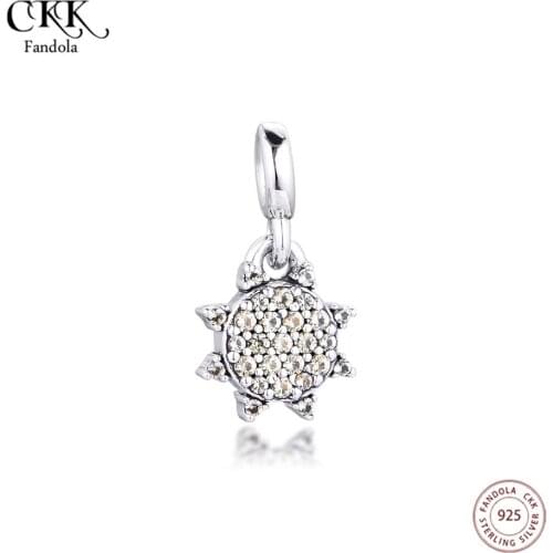 Genuine 925 Sterling Silver My Summer Sun Dangle Charms Fits Me Bracelet Metal Beads for Jewelry Making Bijoux 2020