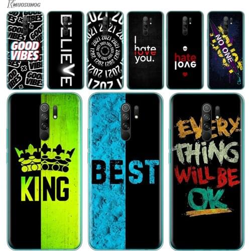 Transparent Cover BEST Text Sentence For Xiaomi Redmi K40 K30i K30T K30S K30 K20 10X GO S2 Y2 Pro Ultra Phone Case