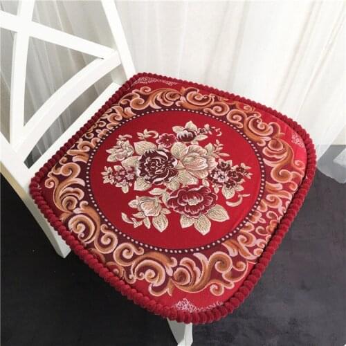 Rectangle Chair Cushion Dining Seat Pad For Home Floral Decorative Chair Pillow Living Room Stool Coussin Study Chair Pillow