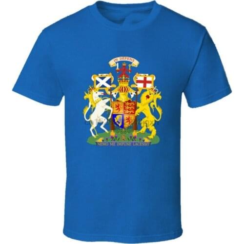 Scotland Scottish Coat Of Arms United Kingdom T-Shirt Tee Fan Gift New From US Cotton Tee Shirt Big Tall
