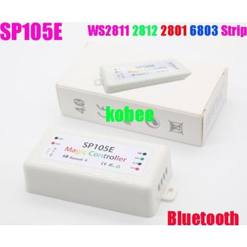 SP105E Magic Controller Bluetooth 4.0 DC5-24V 2048 Pixels for WS2811 2812 2801 6803 IC LED Strip Support IOS / Android APP