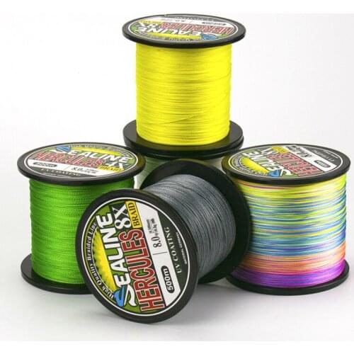 Super Strong Pulling 500m 1000m Fishing Line 4 Strands Braided Fishing Wire High Strength Durable Multicolor PE Line 0.4-10