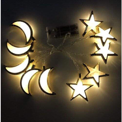 Tree lights LED Stars Moon Light String for Ramadan Decoration Christmas Home Decor Birthday Party Decoration Patio Lights