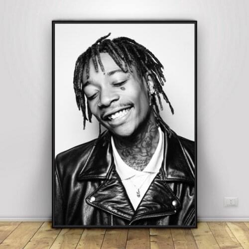 Wiz Khalifa Art Silk Fabric Poster And Print Wall Art Picture Painting Home Decor
