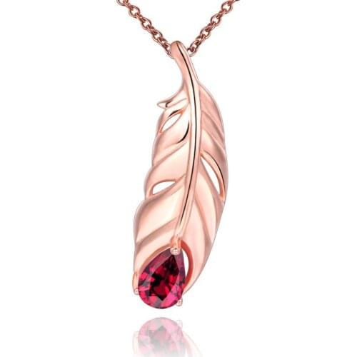 High Quality 100% 925 Sterling Silver Pendant Necklaces For Women Statement Long Chain Gold Leaf Cubic Zircon Necklace Jewelry