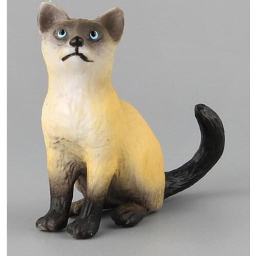 Kids Toy 10Pcs Durable Assorted Miniature Cat Figures PVC Mini Cat Model Detailed Texture for Kids