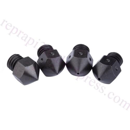 2pc High Temperature A2 Hardened Steel MK8 Nozzles F/ Micro Swiss Creality CR-10 All Metal Hotend, CraftBot, Prusa i3 3D printer