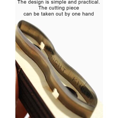 No. 5 Zipper Leather Die-cut Particle Board Leather Accessories Japanese Knife Material Manual Cut