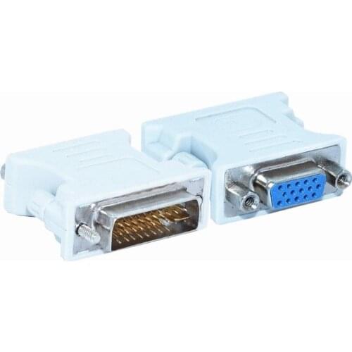 5PCS/lot 24+5 pin DVI-I Male to VGA 15 Pin Female PC Laptop Adapter