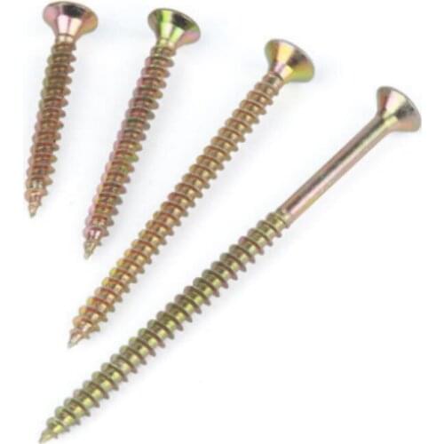 50PCS M4 Drywall Nails Hardened Self-tapping Screws Cross Countersunk Gypsum Board Wood Wallboard Fiber Self-tapping Screws