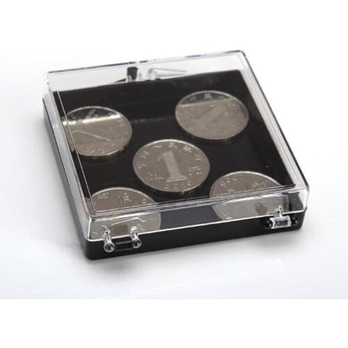 7*7*1.9cm High quality PS transparent box sealed package display plastic storage box F20173504