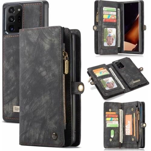 Card Wallet PU Leather Coque Cover For Samsung Galaxy Note20 Note10 Note 20 Ultra 9 10 Plus 20Ultra Case Magnetic TPU Fundas