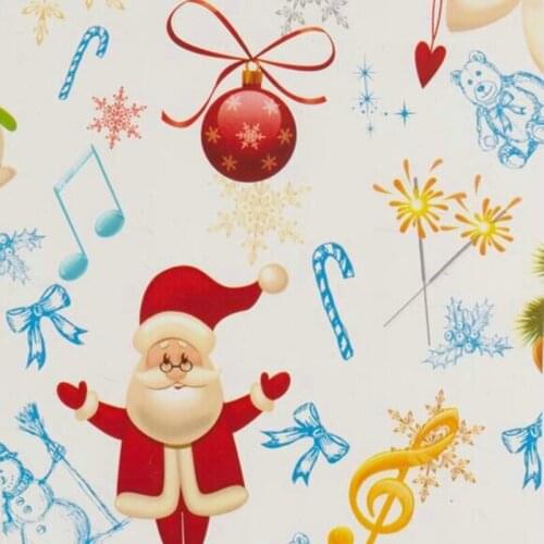 CSCQ022-1 0.5m wide hydrographic film 50 squrae meters cartoon Christmas aqua print film