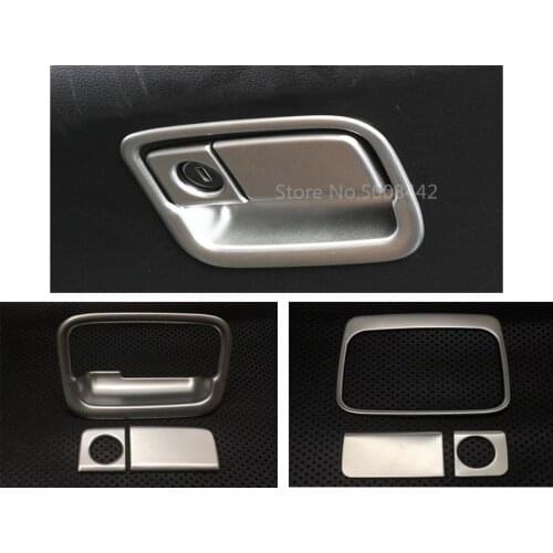 For Honda CRV CR-V 2017 2018 2019 2020 car body inner armrest co-pilot handle bowl Glove box front trim lamp frame 3pcs