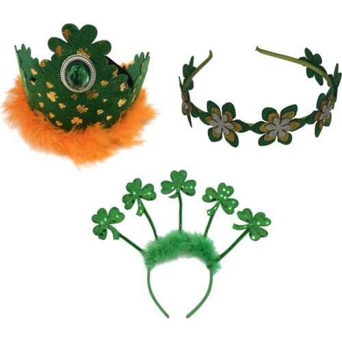 St. Patricks Day Headband, Beer Mug Parent-child Headband Irish Holiday Headband Green Headband Festive Party Costume Supplies