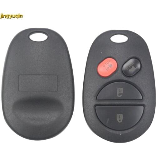 Jingyuqin 10pcs 4 Buttons New Remote Car Key Shell Fob Keyless Entry for Toyota Sienna Van Car-styling