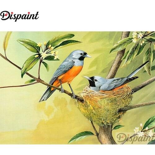 Dispaint Full Square/Round Drill 5D DIY Diamond Painting "Animal bird flower"3D Embroidery Cross Stitch Home Decor Gift A12315