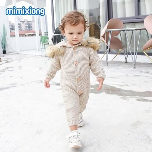New Born Beautiful Baby Onesie Bodysuit Long Sleeve Newborn Cute Baby Boy Girl Button Romper Jumpsuit With Cap Kids Outfits