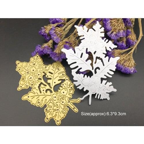 METAL CUTTING DIES Christmas leaf filbert Scrapbooking PAPER CRAFT card made album embossing stencils tamplate die cutting